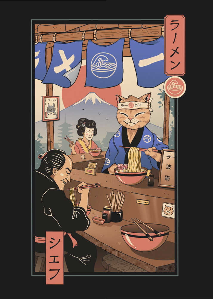 Ramen Meowster | Affiche