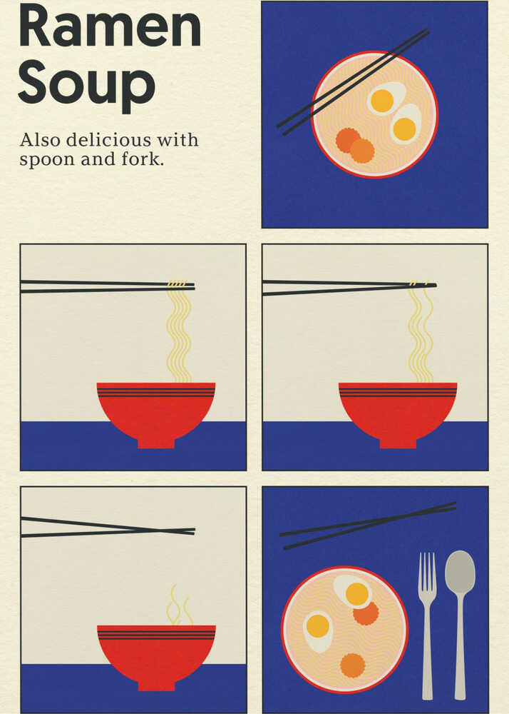 Affiche Soupe Ramen | Affiche