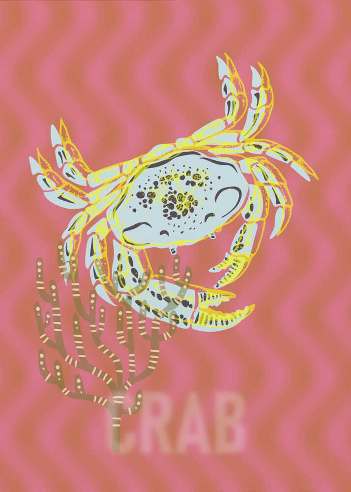 La joie du crabe de Neptune | Toile