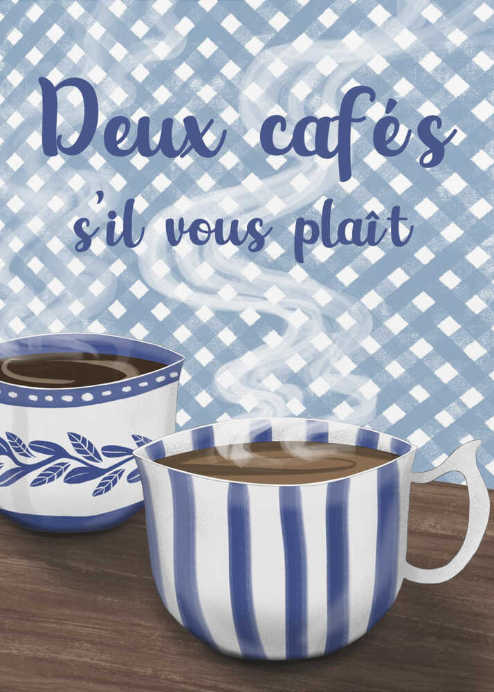 Zwei Kaffees bitte | Poster