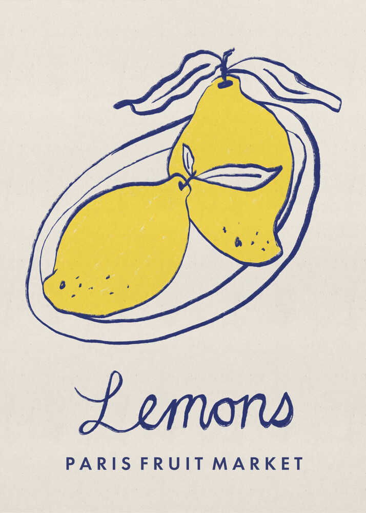 Art culinaire - Citrons du marché aux fruits de Paris | Affiche