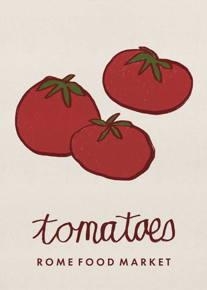 Art culinaire - Tomates du marché de Rome | Affiche