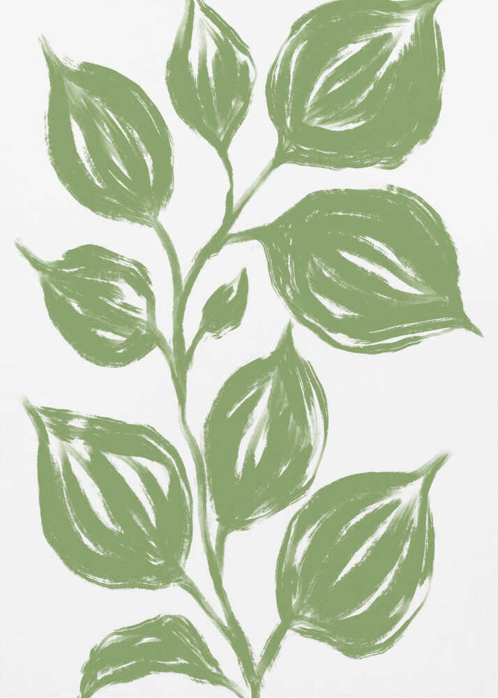 Grüne Blätter | Leinwand