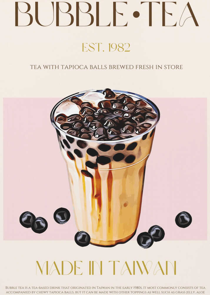 Bubble Tea taïwanais | Affiche