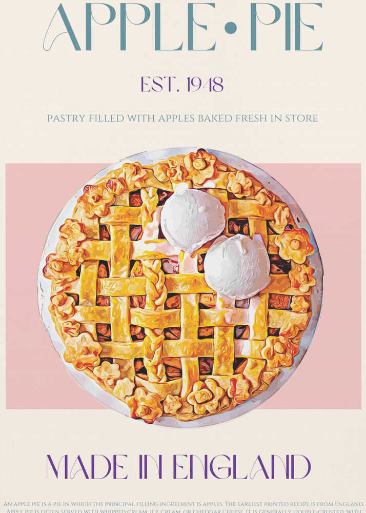 Apfelkuchen | Poster