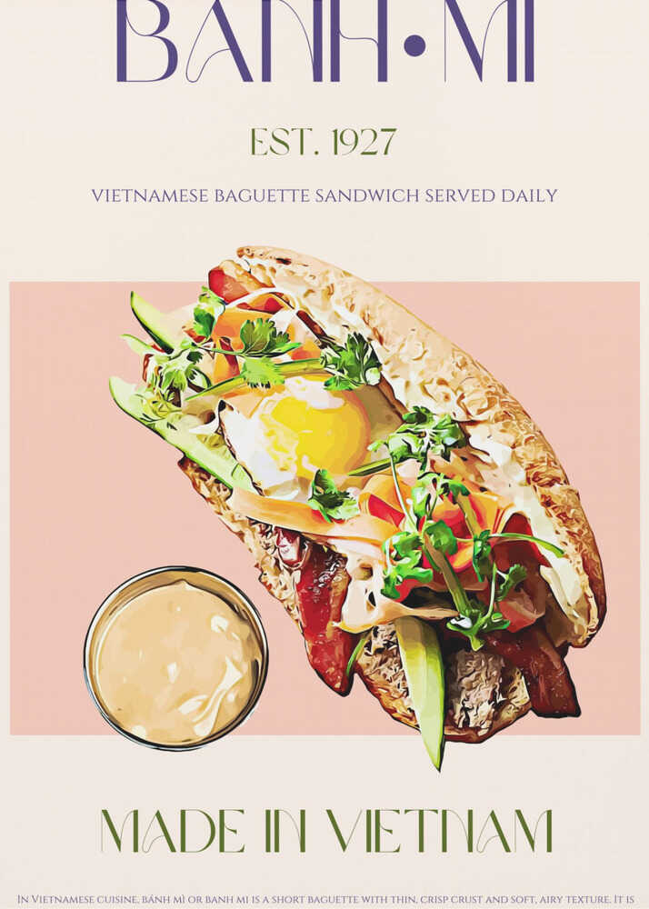 Vietnamesisches Baguette | Poster