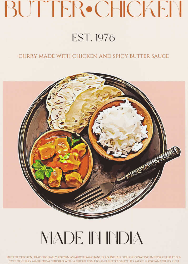 Butter Chicken Delight | Poster