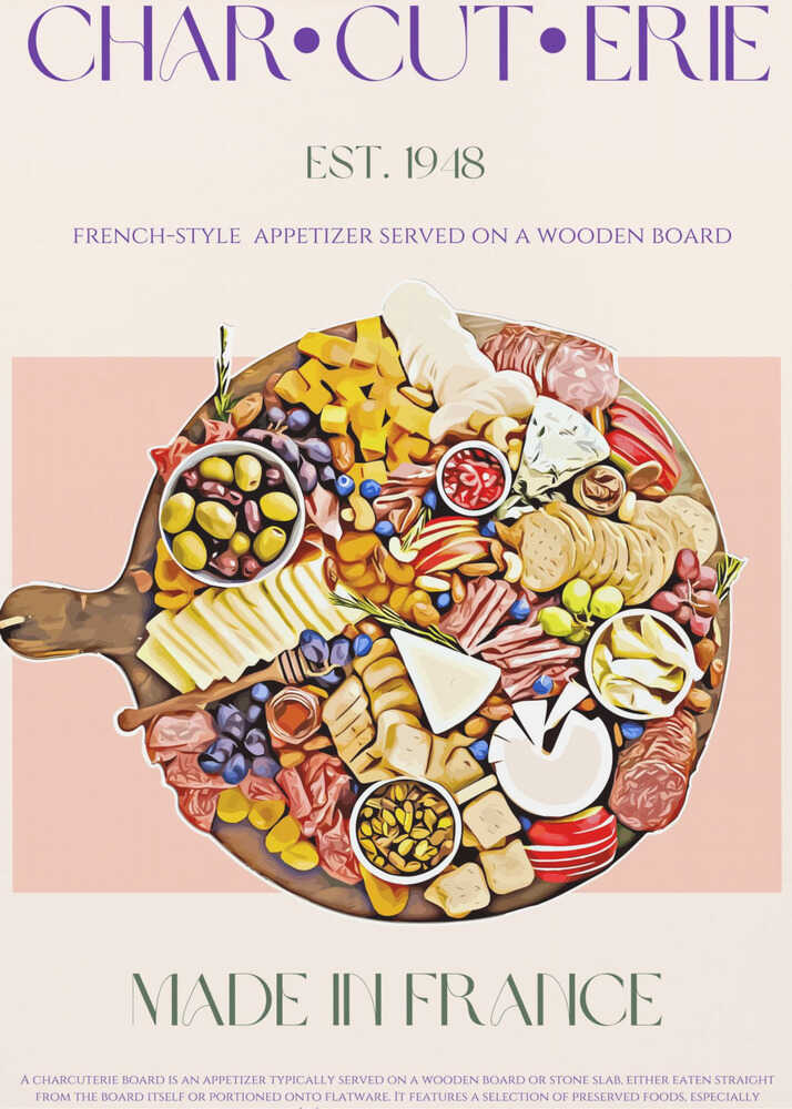 Französisches Festtagsmenü | Poster