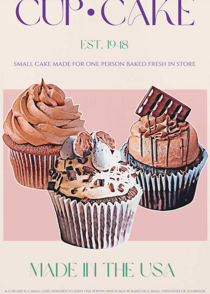 Cupcakes décadents | Affiche