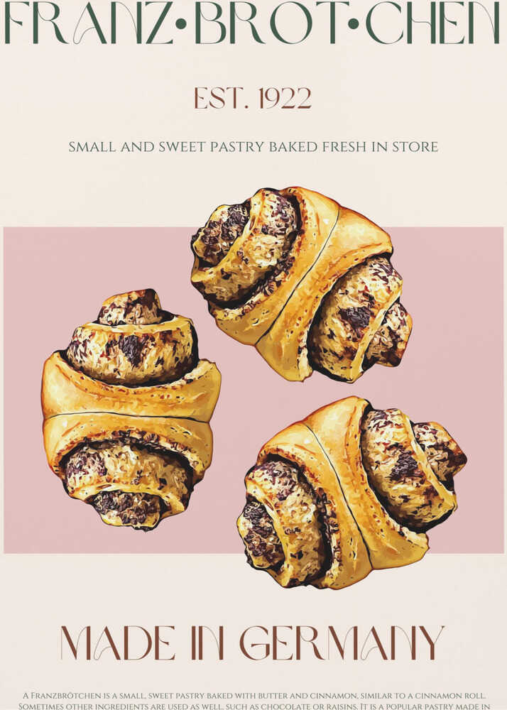 Deutsche Gebäckspezialitäten | Poster