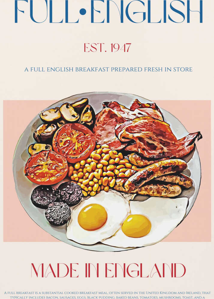 Traditionelles englisches Frühstück | Poster