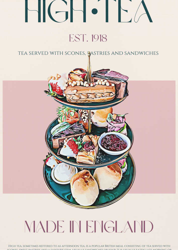 Eleganter High Tea | Poster