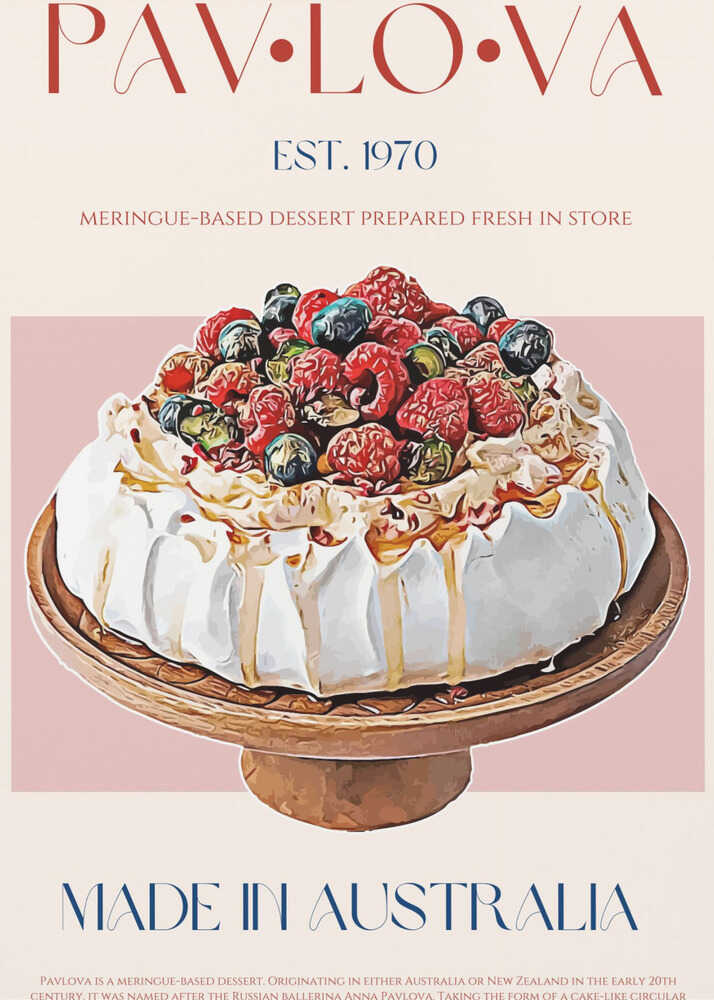 Beeren-Pavlova-Genuss | Poster