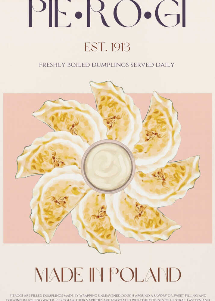 Polnische Teigtaschen-Leckerei | Poster