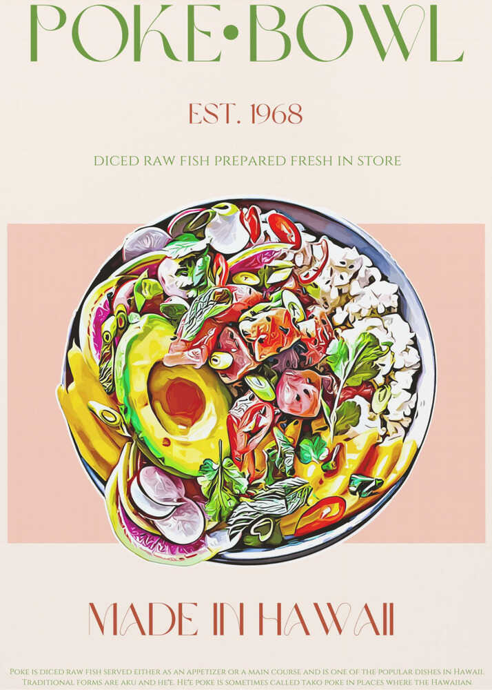 Hawaiianisches Geschmackserlebnis | Poster