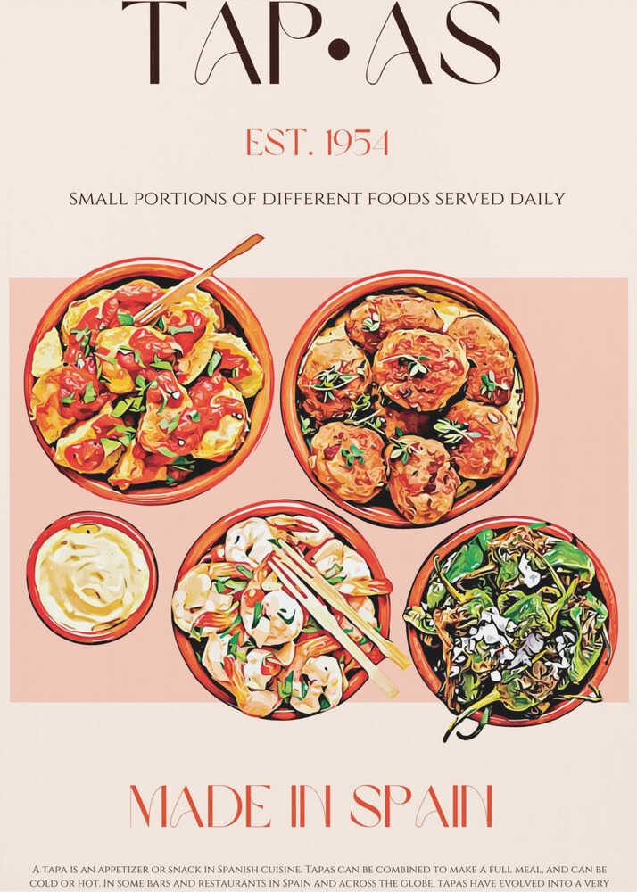 Köstliche spanische Häppchen | Poster