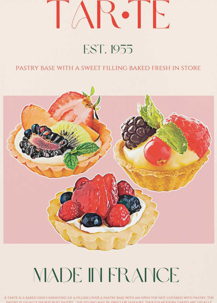 Französische Tarte-Symphonie | Poster