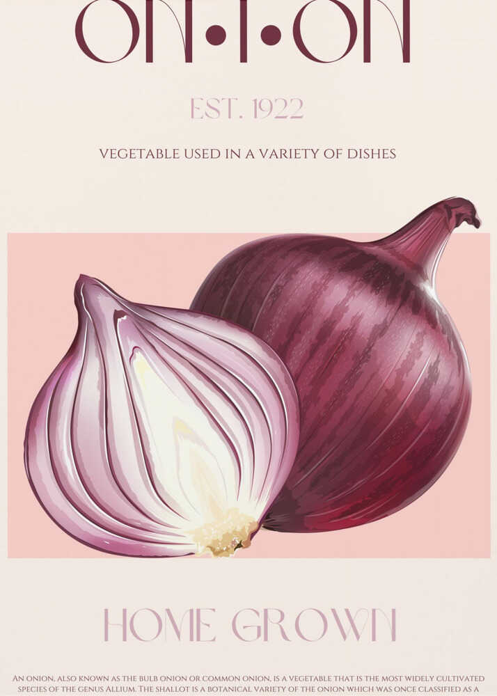 Onion Elegance | Poster