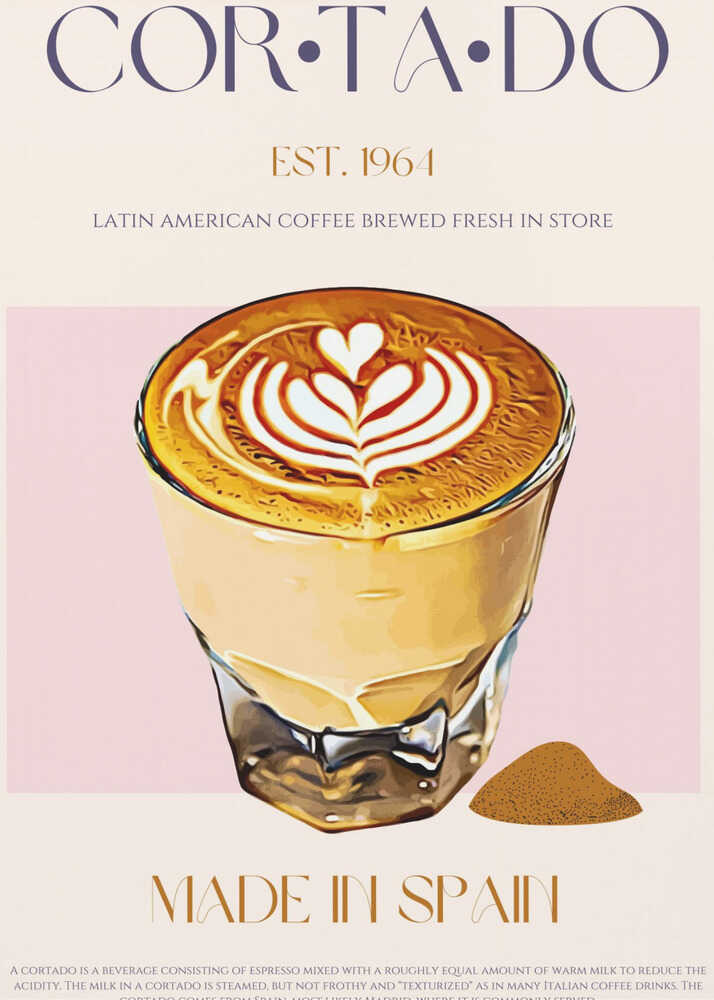 Cortado Coffee | Poster