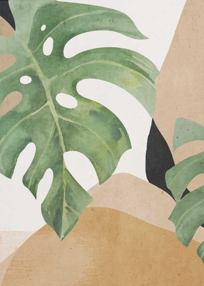 Abstract Art Tropical Leaves | Poster