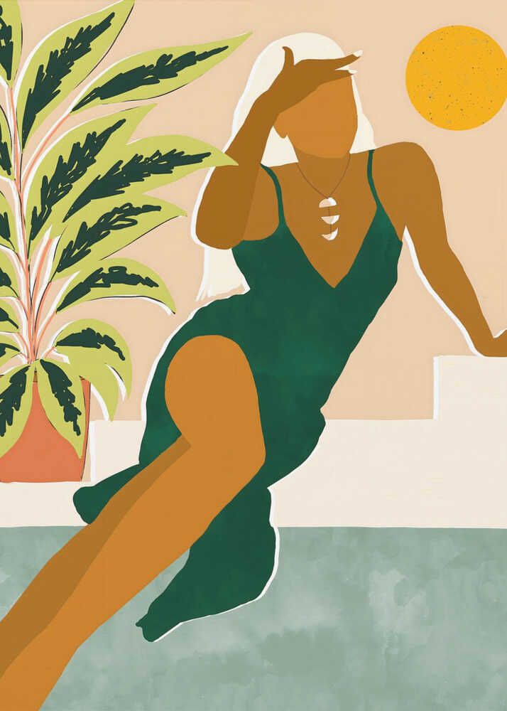 Das Warten ist lang, aber mein Traum von dir endet nicht | Leinwand