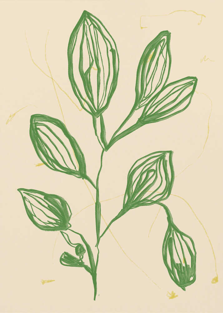 Blätter in Bewegung | Leinwand