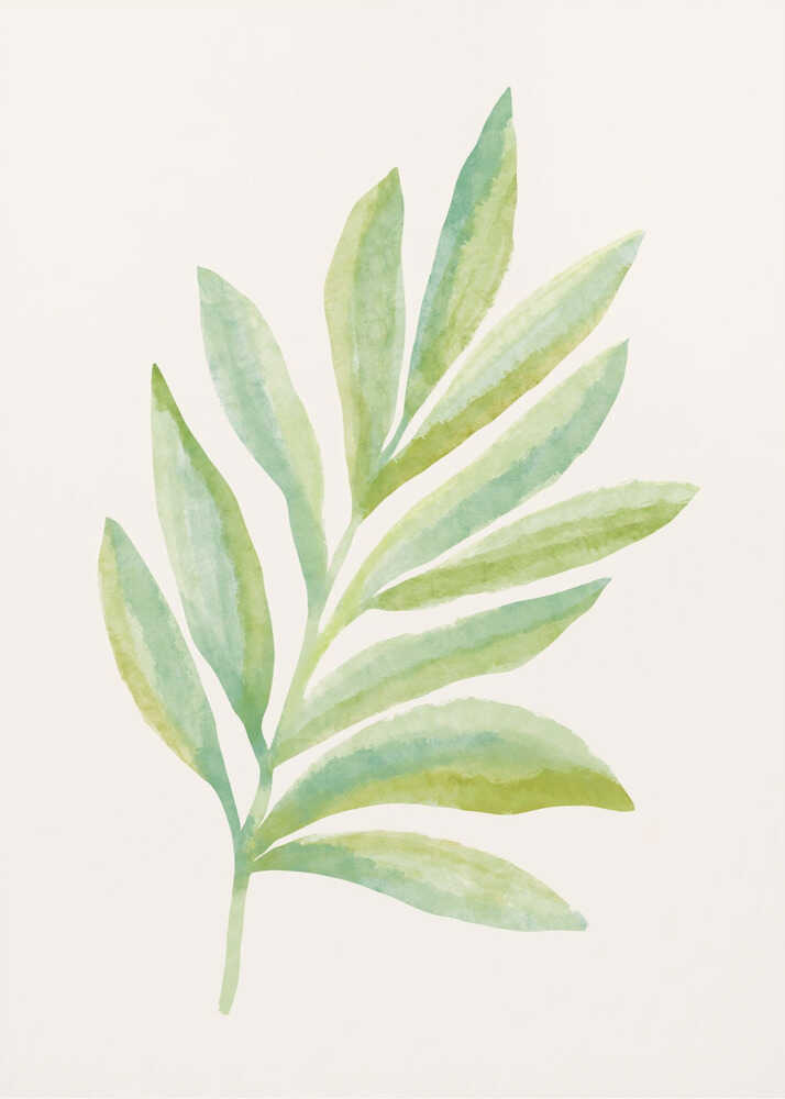 Aquarell-Farn | Leinwand