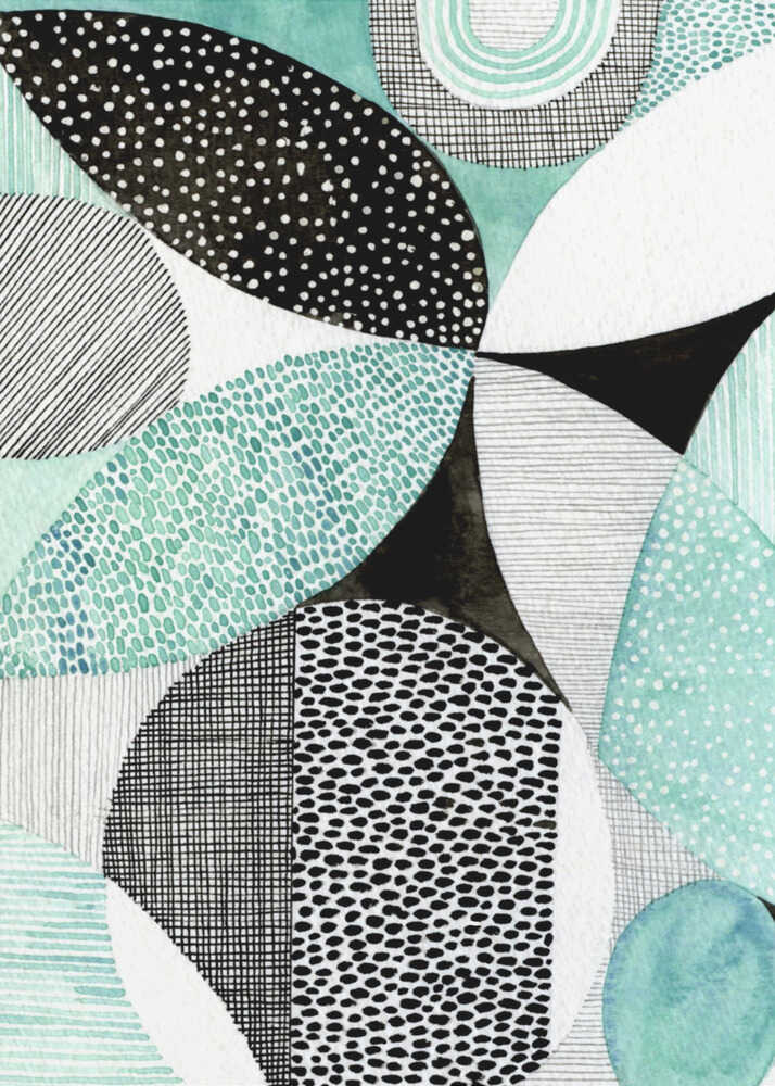 Geometrische Formen und filigrane Muster | Leinwand