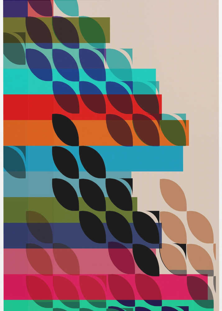 Geometrische Formen und leuchtende Farben | Poster