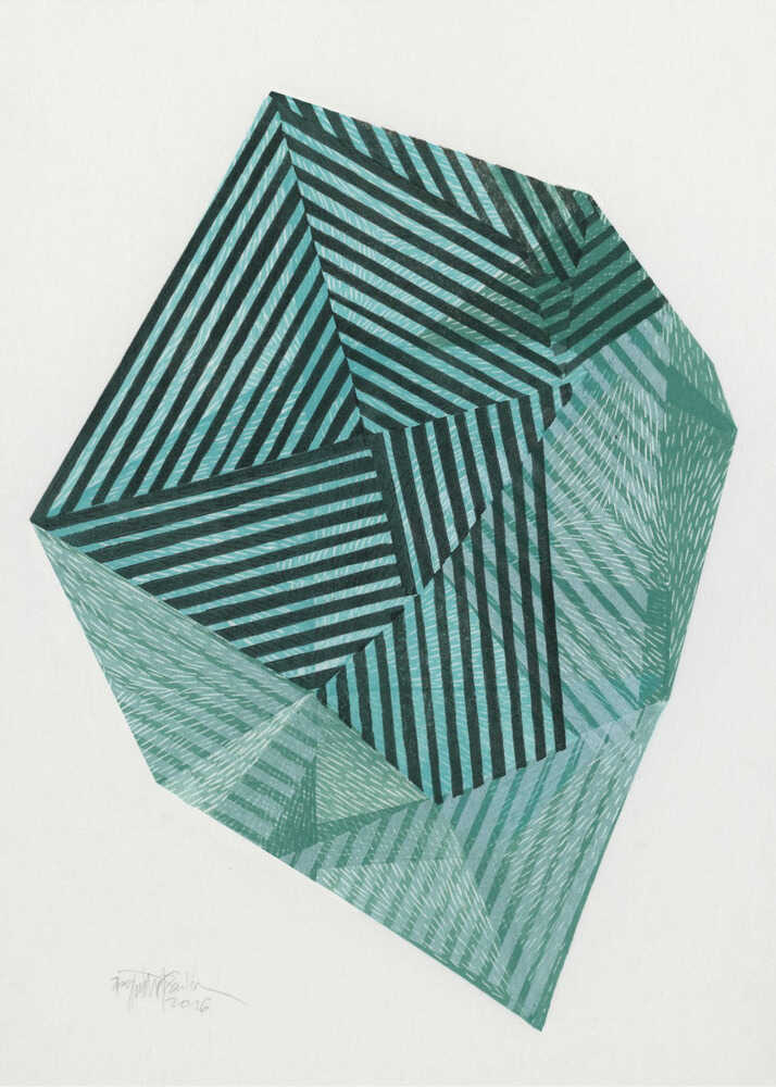 Gestreifter Stein I. | Leinwand