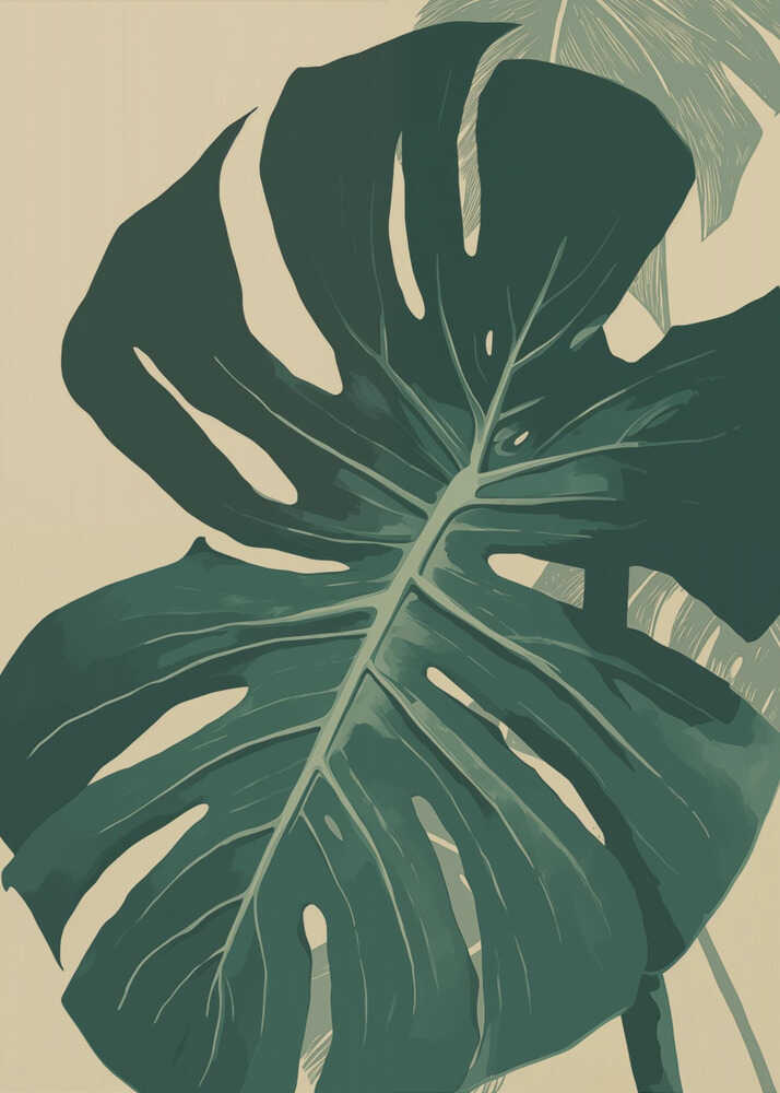 Monstera-Blatt | Leinwand