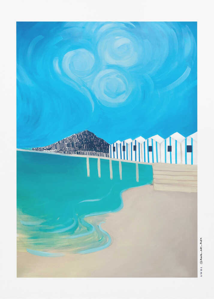 Amalfiküste, Neapel und Capri – Kunstdruck der italienischen Küste, 30x40 cm | Leinwand