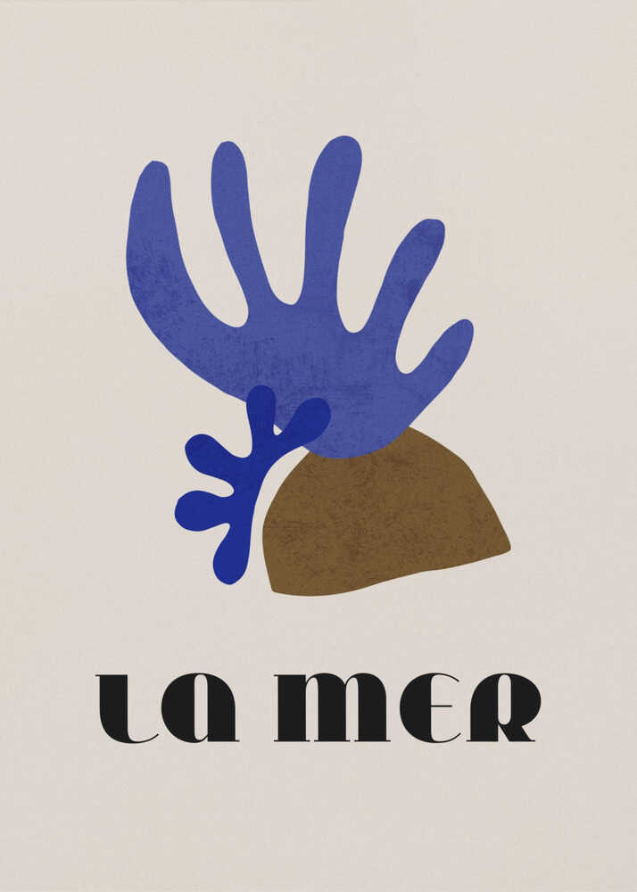 La Mer Abstraktes Ozean-Poster Nr. 01 | Leinwand