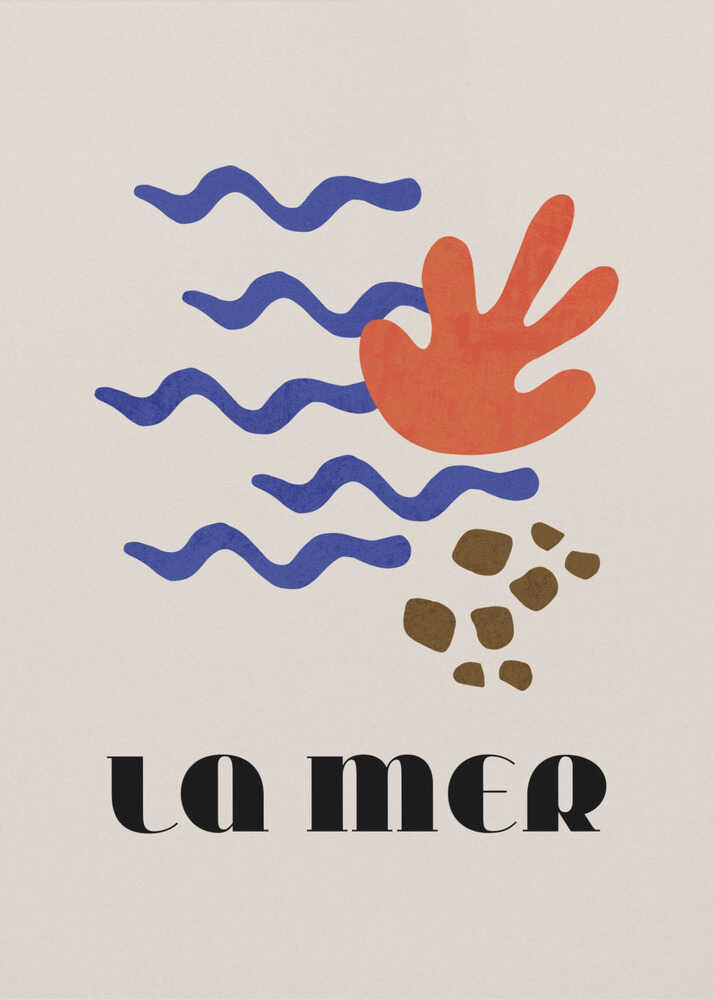 La Mer Affiche abstraite de l’océan n° 02 | Toile