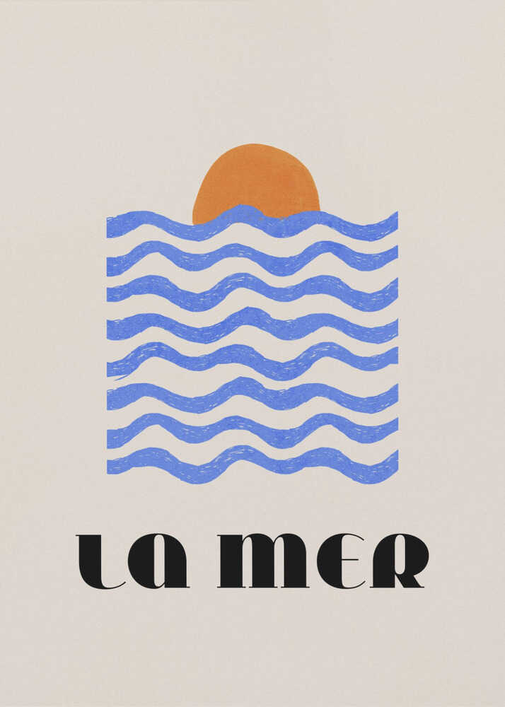 La Mer Abstraktes Ozean-Poster Nr. 03 | Leinwand