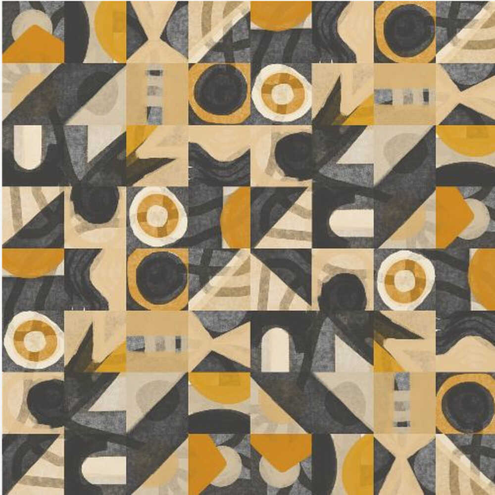 Motif quadrillé milieu du siècle huit | Toile