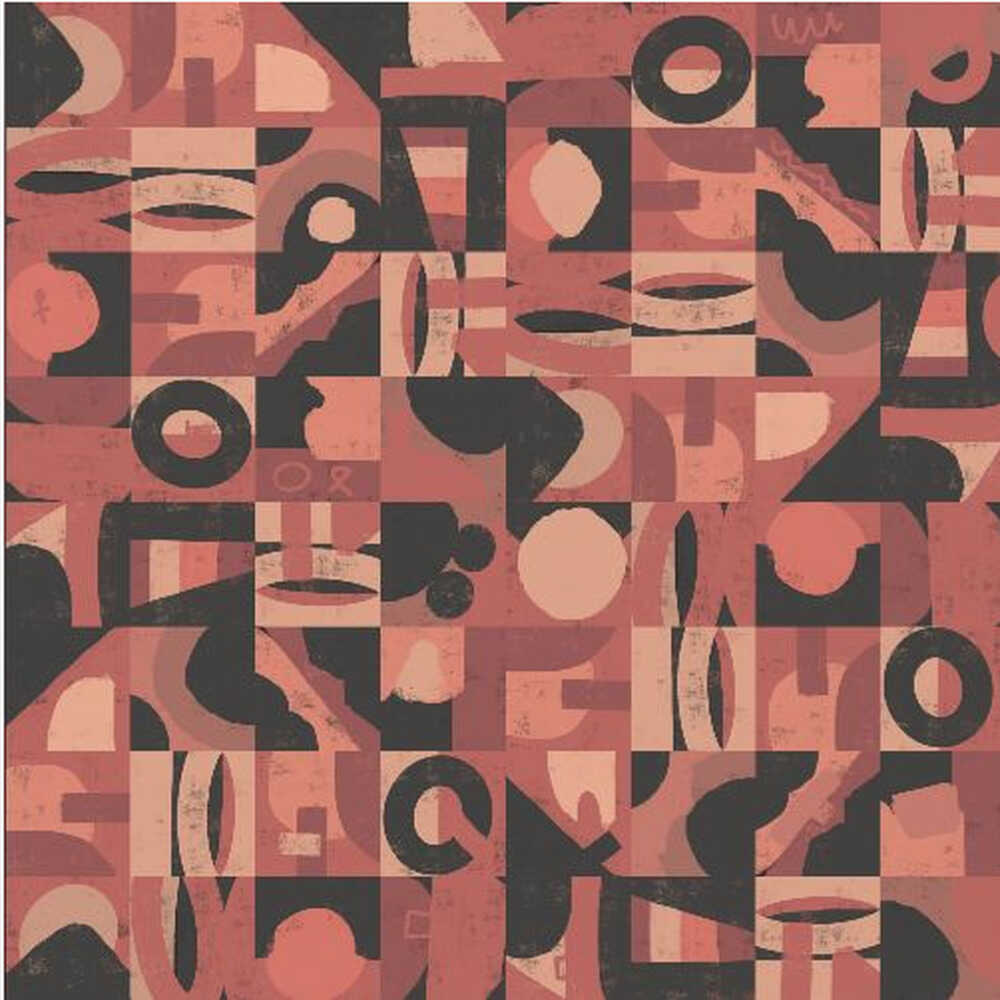 Rastermuster 9 aus der Mitte des 20. Jahrhunderts | Leinwand