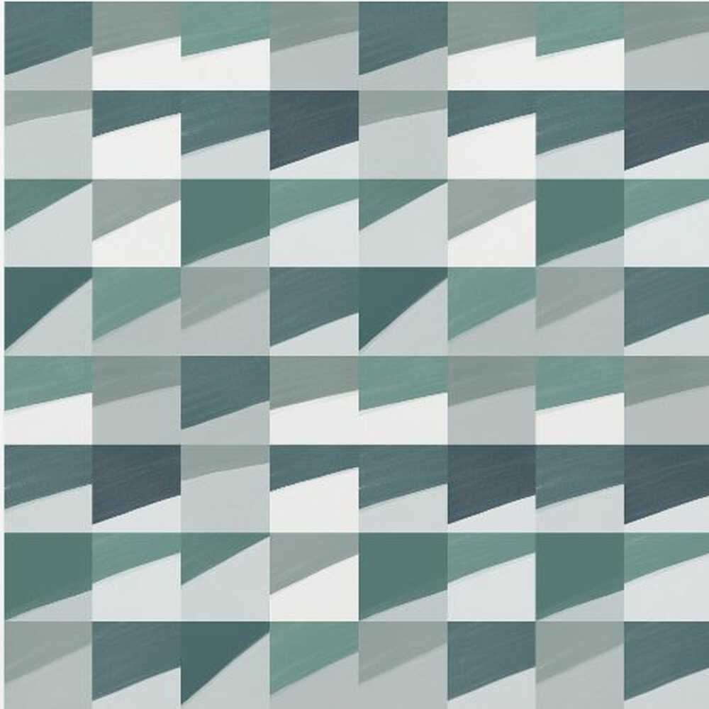 Mid Century Grid Pattern Seven | Poster