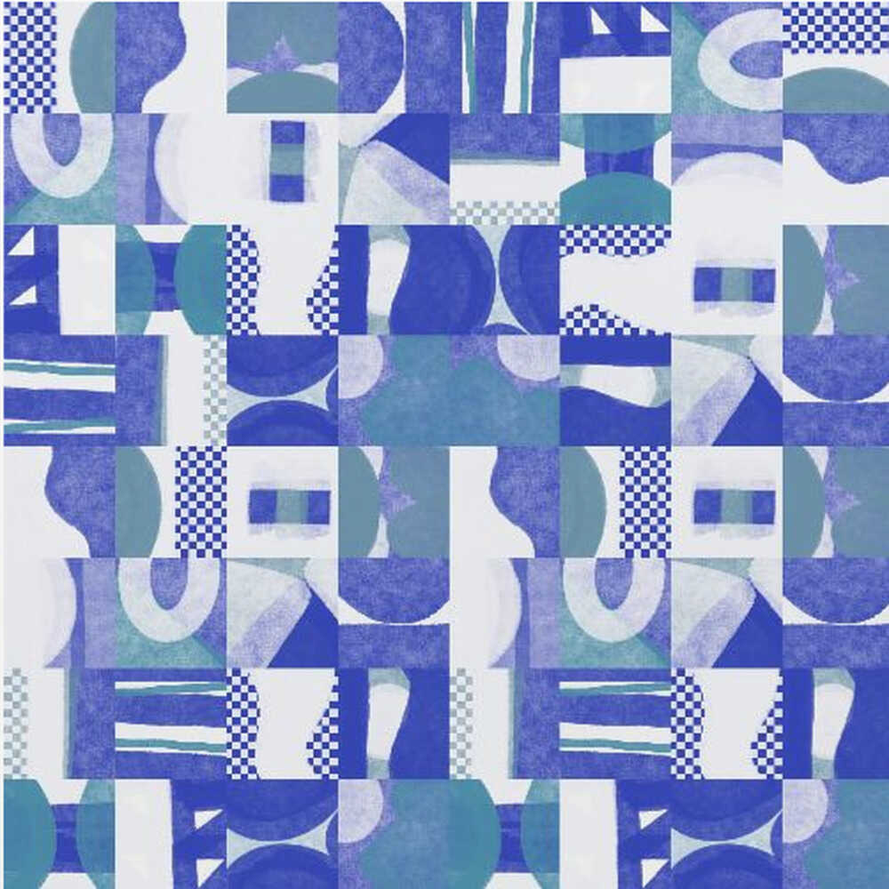 Mid Century Grid Pattern Six | Canvas