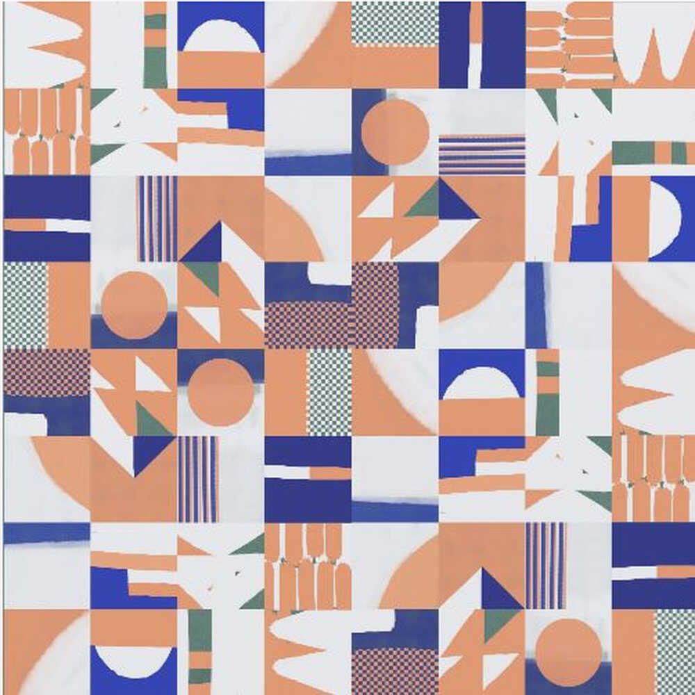 Motif quadrillé style années 50 | Toile