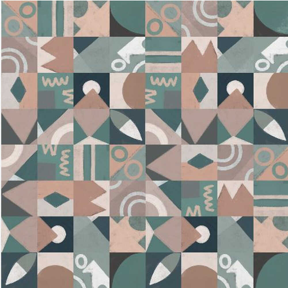 Das Rastermuster der Mitte des 20. Jahrhunderts | Leinwand