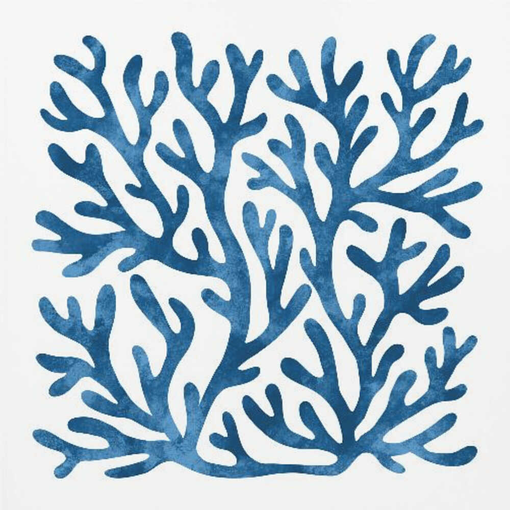 Coral square | Canvas