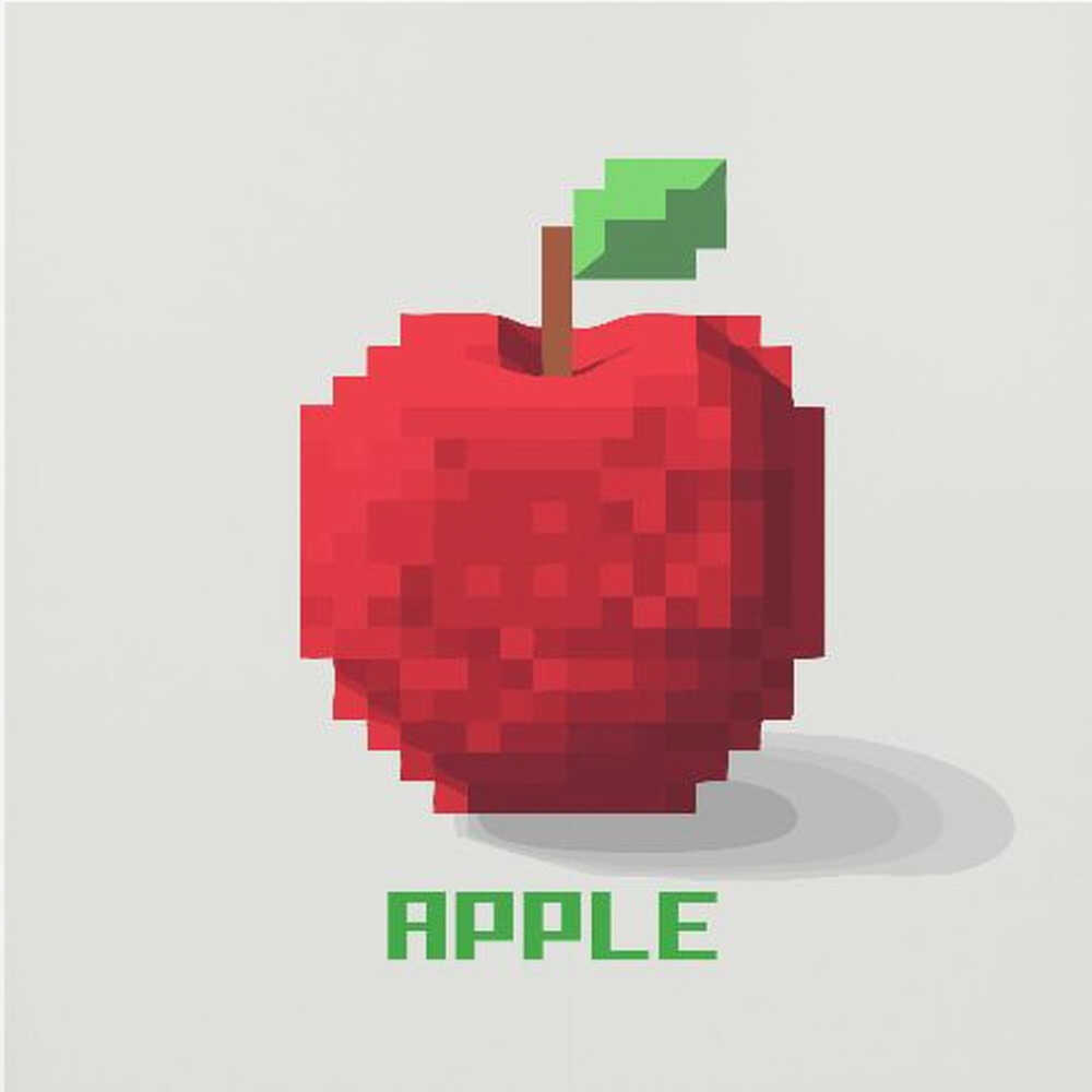 Pixel-Apfel | Poster