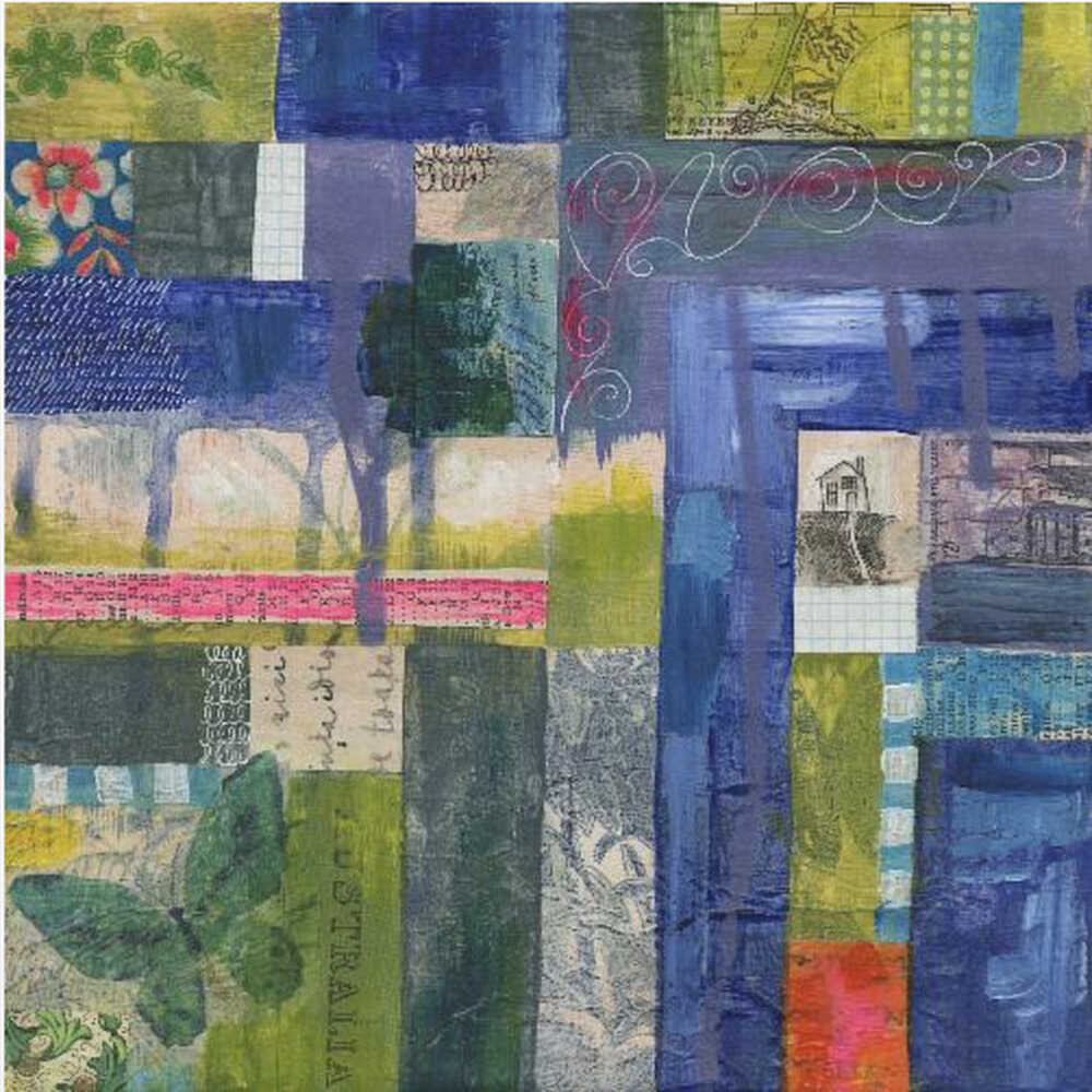 Lebendiger Mosaik-Wandteppich | Leinwand